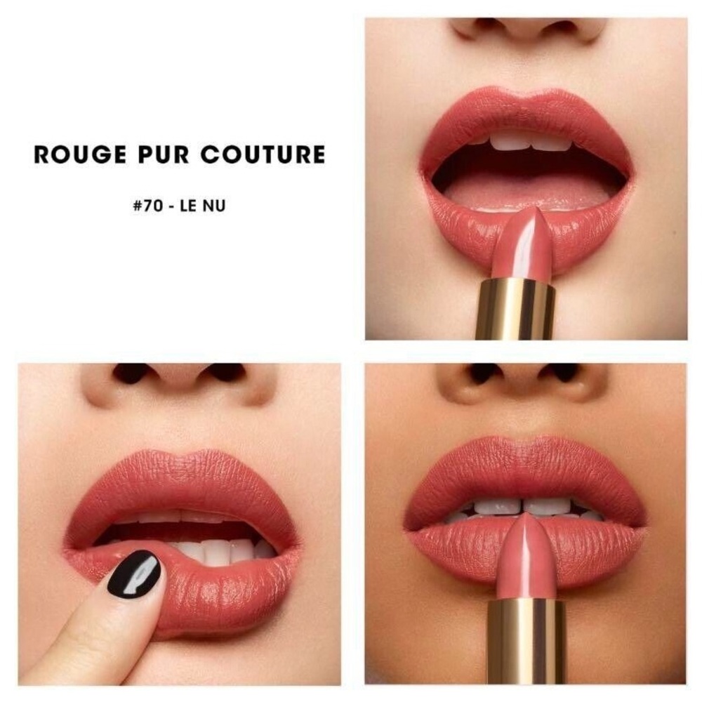 Yves Saint Laurent Rouge Pur Couture Caring Satin Lipstick 70 Le Nu Travel Size